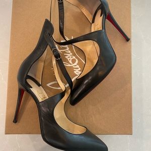 Christian Louboutin Black Marlenarock 100 Nappa Shiny Pump